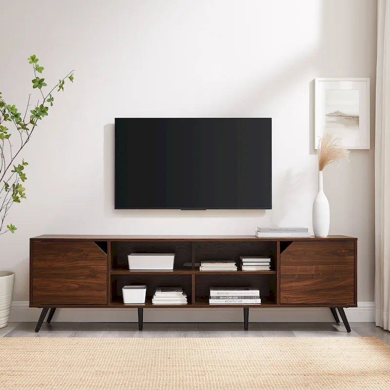 Mobile porta TV da 70 pollici Mid-Century Modern con contenitore