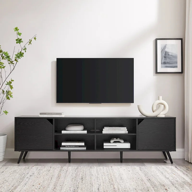 Mobile porta TV da 70 pollici Mid-Century Modern con contenitore