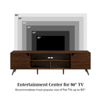 Mobile porta TV da 70 pollici Mid-Century Modern con contenitore