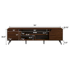Mobile porta TV da 70 pollici Mid-Century Modern con contenitore