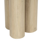 Tavolino rotondo in legno di mango con 3 gambe a pilastro - 45 cm