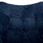 Poltrona a dondolo moderna per cameretta, rivestita in velluto - Poltrona accentata Mid-Century