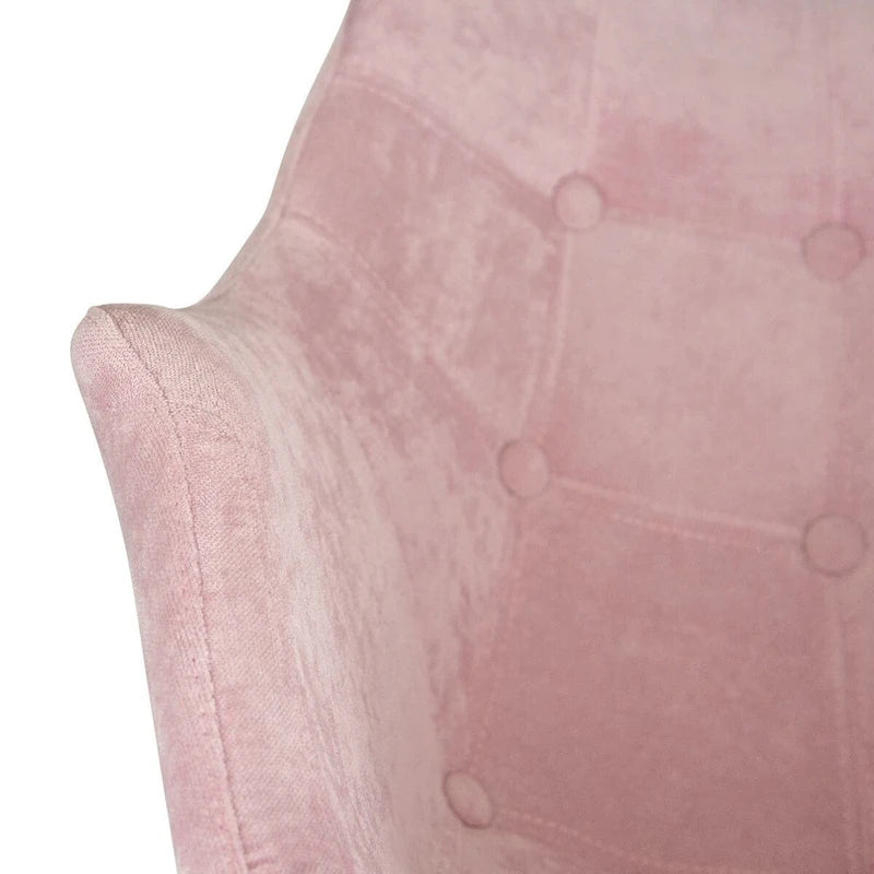 Poltrona a dondolo moderna per cameretta, rivestita in velluto - Poltrona accentata Mid-Century