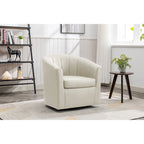 Poltroncina girevole a 360° con base in legno massello