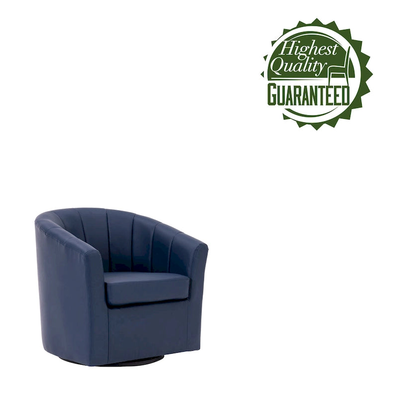 Poltroncina girevole a 360° con base in legno massello