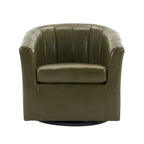 Poltroncina girevole a 360° con base in legno massello
