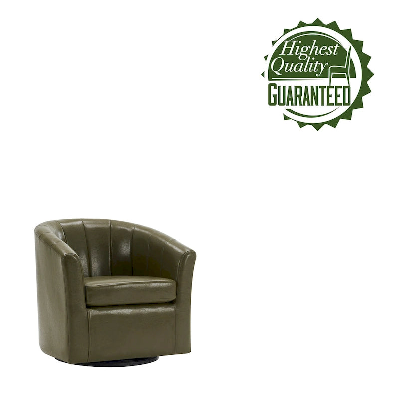 Poltroncina girevole a 360° con base in legno massello