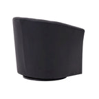 Poltroncina girevole a 360° con base in legno massello