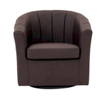 Poltroncina girevole a 360° con base in legno massello