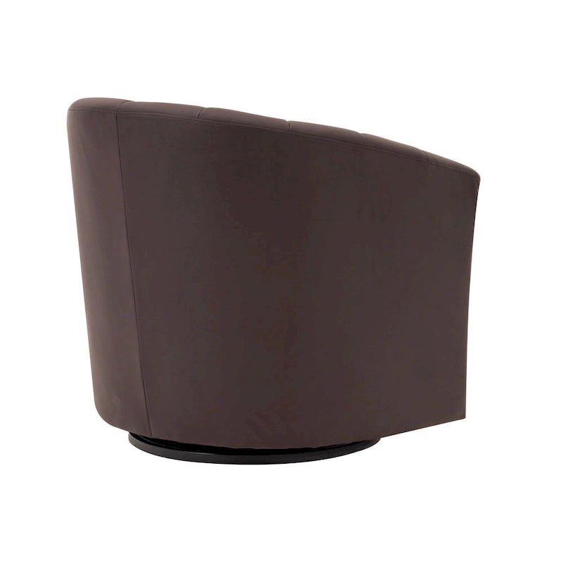 Poltroncina girevole a 360° con base in legno massello