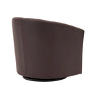 Poltroncina girevole a 360° con base in legno massello
