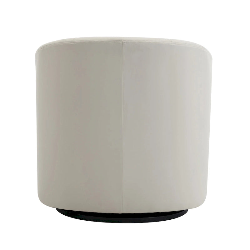 Poltroncina girevole a 360° con base in legno massello