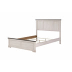 Set camera da letto 6 pezzi pannellato crema e marrone