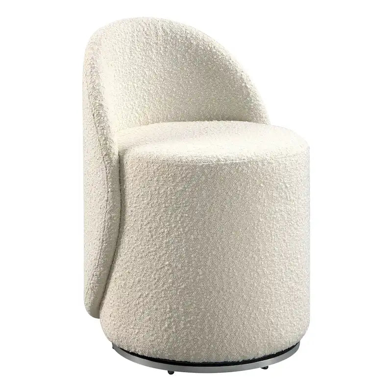 Sedia Girevole da Toilette con Altezza Regolabile