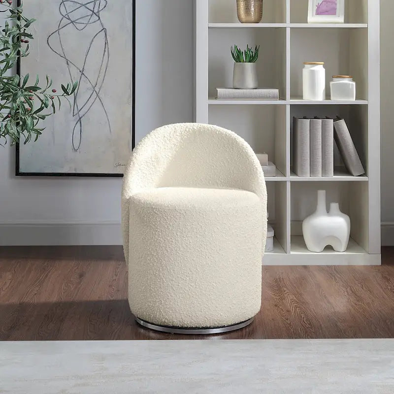Sedia Girevole da Toilette con Altezza Regolabile