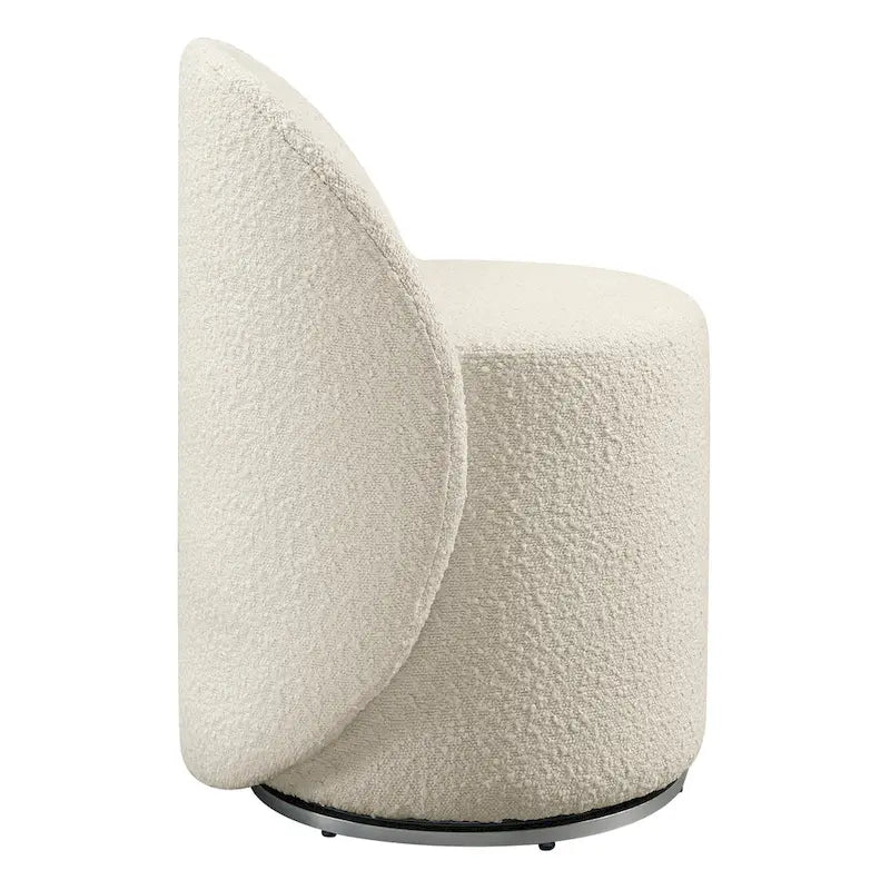 Sedia Girevole da Toilette con Altezza Regolabile