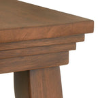 Tavolino d'appoggio in legno massiccio con ripiano inferiore