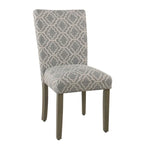 Set di 2 sedie da pranzo Parsons con motivo geometrico - Grigio cenere