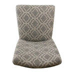 Set di 2 sedie da pranzo Parsons con motivo geometrico - Grigio cenere