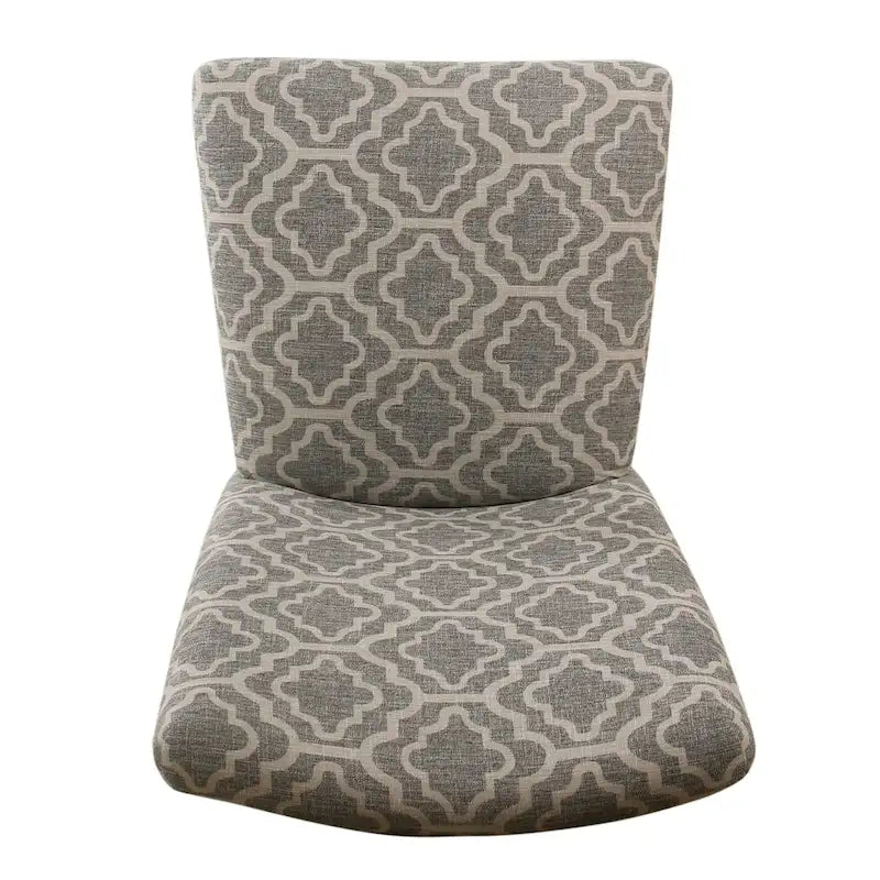Set di 2 sedie da pranzo Parsons con motivo geometrico - Grigio cenere