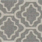 Set di 2 sedie da pranzo Parsons con motivo geometrico - Grigio cenere