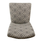 Set di 2 sedie da pranzo Parsons con motivo geometrico - Grigio cenere