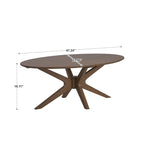 Tavolino da Caffè e Tavolini Laterali in Noce Finitura Mid-Century