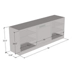 Supporto TV per caminetto elettrico da 58 pollici - Design moderno
