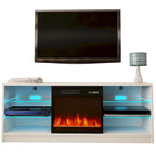 Supporto TV per caminetto elettrico da 58 pollici - Design moderno