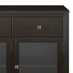 Credenza a buffet moderna in legno massello, larga 54 pollici, in mogano