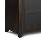 Credenza a buffet moderna in legno massello, larga 54 pollici, in mogano