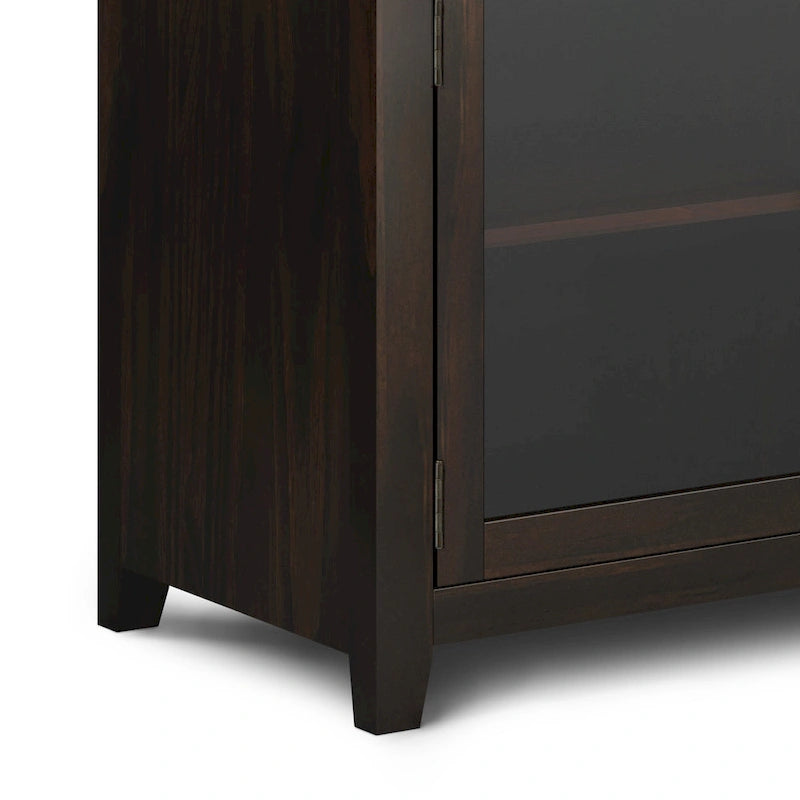 Credenza a buffet moderna in legno massello, larga 54 pollici, in mogano