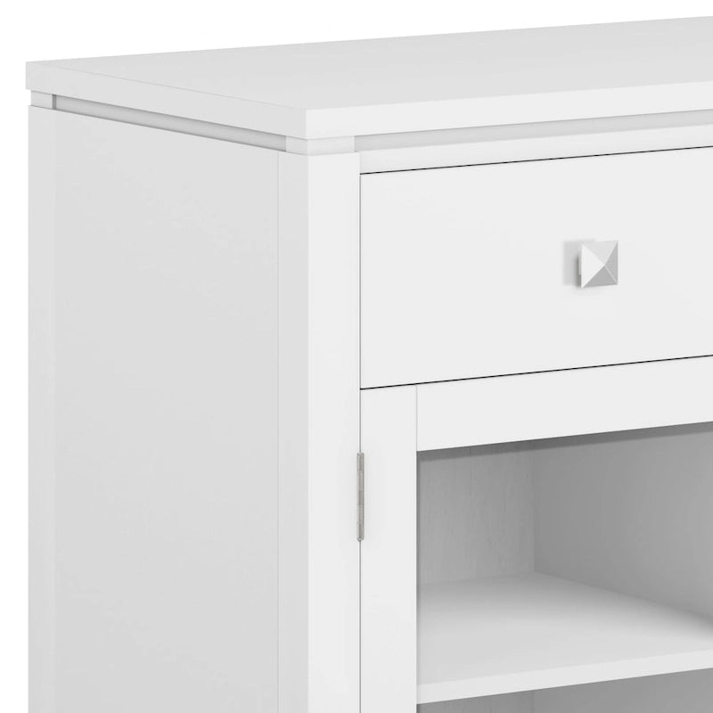 Credenza a buffet moderna in legno massello, larga 54 pollici, in mogano