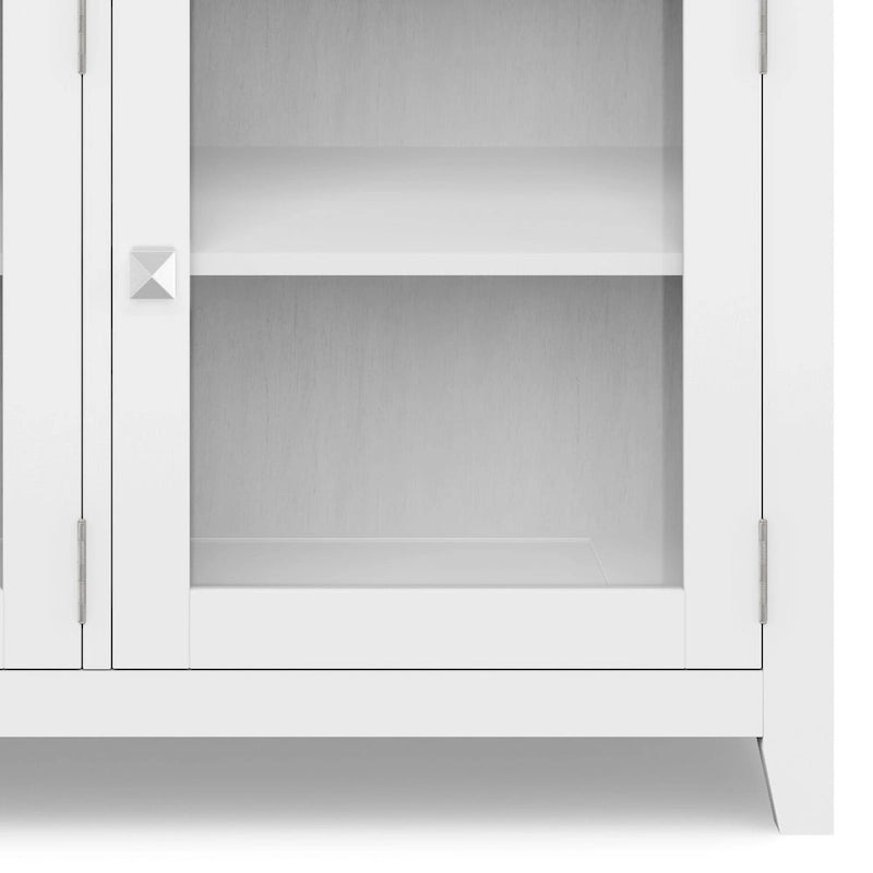 Credenza a buffet moderna in legno massello, larga 54 pollici, in mogano