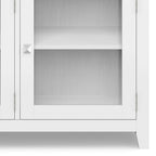 Credenza a buffet moderna in legno massello, larga 54 pollici, in mogano