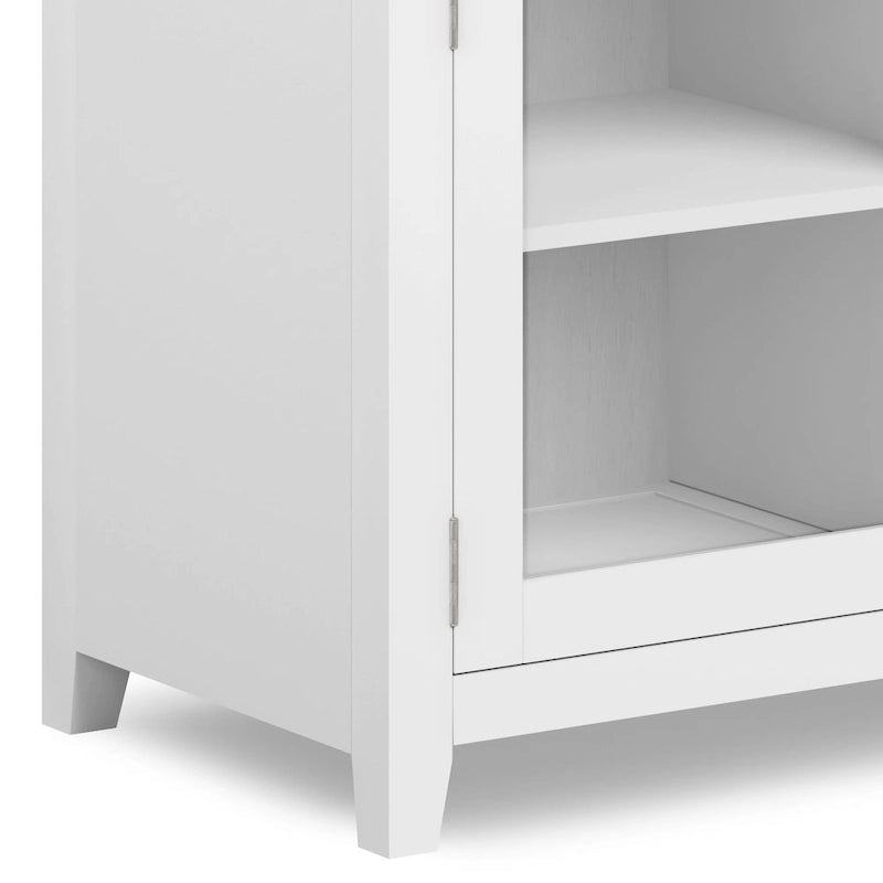 Credenza a buffet moderna in legno massello, larga 54 pollici, in mogano