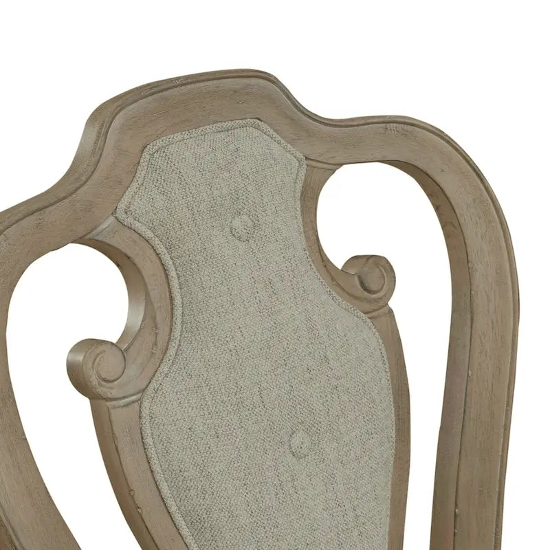 Set da pranzo con tavolo a piedistallo da 5 pezzi bianco antico