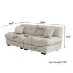 89 Divano Tufted a Forma di Nuvola