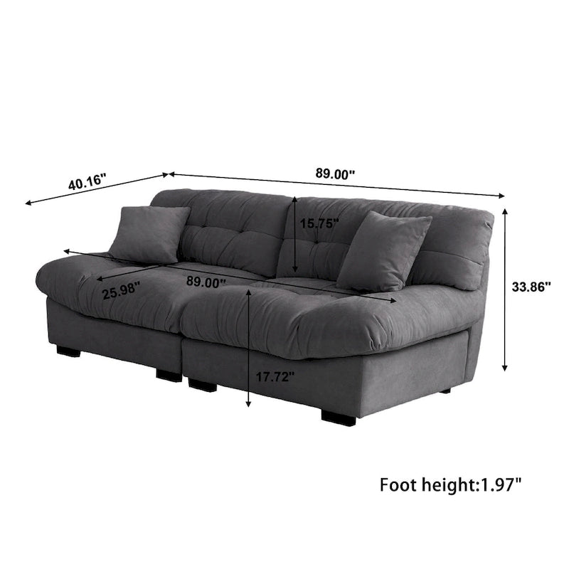 89 Divano Tufted a Forma di Nuvola