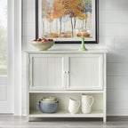 Credenza a 2 ante stile rustico con ripiani interni