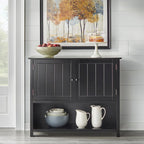 Credenza a 2 ante stile rustico con ripiani interni