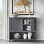 Credenza a 2 ante stile rustico con ripiani interni