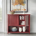 Credenza a 2 ante stile rustico con ripiani interni