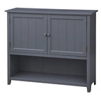 Credenza a 2 ante stile rustico con ripiani interni