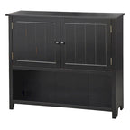 Credenza a 2 ante stile rustico con ripiani interni