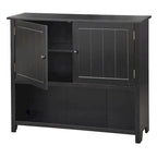 Credenza a 2 ante stile rustico con ripiani interni