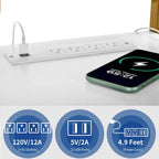 Mobile TV industriale in legno con luce a LED con ripiani aperti Prese di corrente Telecomando Bluetooth