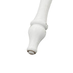 Set da pranzo 7 pezzi bianco antico con tavolo a gambe e 6 sedie