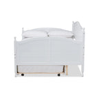 Letto singolo a capanna in stile rustico con rotelle estraibili