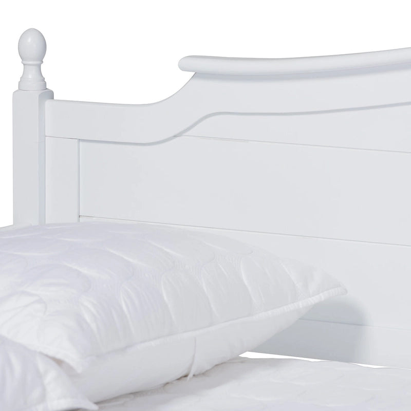 Letto singolo a capanna in stile rustico con rotelle estraibili